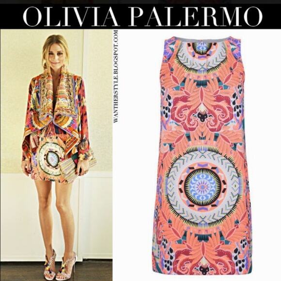 Mara Hoffman Dresses & Skirts - Mara Hoffman Neon Geometric Tunic Sheath Dress Size Medium